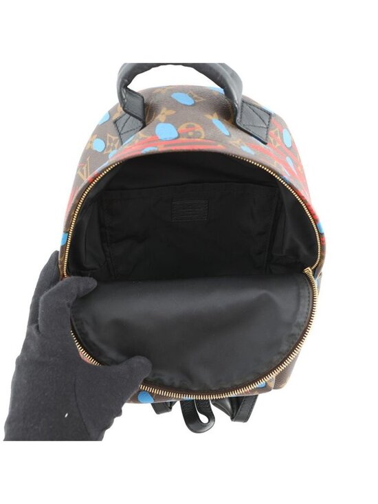Louis Vuitton Backpack Monogram Jungle Dot Palm Spring PM Noir Black Red Blue main image 5